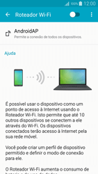 Como usar seu aparelho como um roteador de rede Wi-Fi - Samsung Galaxy A5 - Passo 6