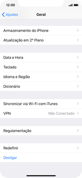 Como restaurar as configurações originais do seu aparelho - Apple iOS 12 Apple iOS 12 - Passo 4