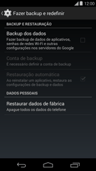 Como restaurar as configurações originais do seu aparelho - Motorola Moto E (1ª Geração) - Passo 5