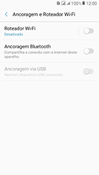 Como usar seu aparelho como um roteador de rede Wi-Fi - Samsung Galaxy J2 Prime - Passo 6