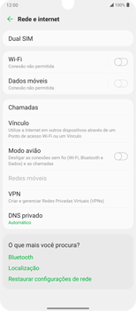 Como ativar e desativar uma rede de dados - LG Velvet 5G - Passo 7