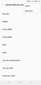 Como configurar a internet do seu aparelho (APN) - Samsung Galaxy J4+ - Passo 16