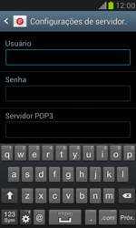 Como configurar seu celular para receber e enviar e-mails - Samsung Galaxy S III Mini - Passo 8