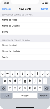 Como configurar seu celular para receber e enviar e-mails - Apple iOS 11 Apple iOS 11 - Passo 14