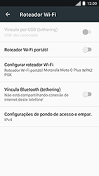 Como usar seu aparelho como um roteador de rede Wi-Fi - Motorola Moto C Plus - Passo 9