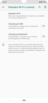 Como usar seu aparelho como um roteador de rede Wi-Fi - Motorola Moto E6 Plus - Passo 6