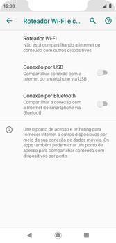 Como usar seu aparelho como um roteador de rede Wi-Fi - Motorola Moto G7 Play - Passo 6