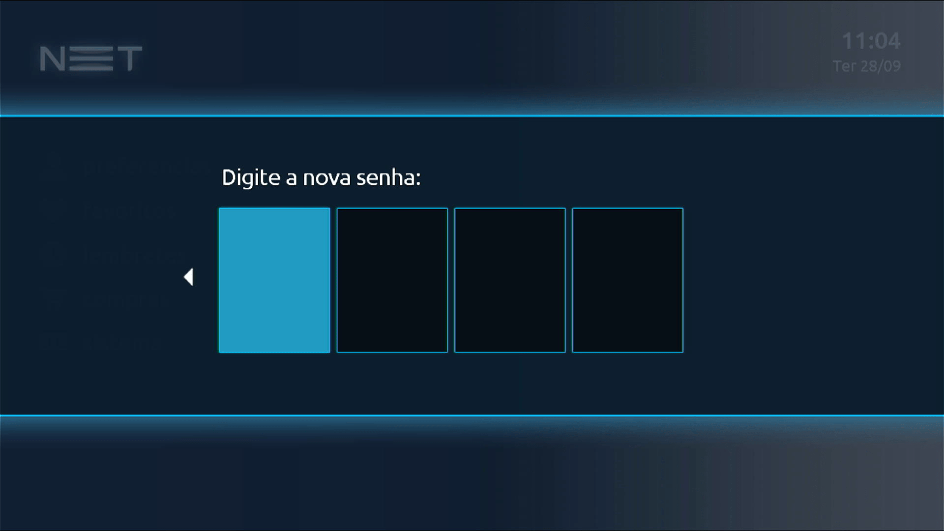 NET Legado Interface de TV