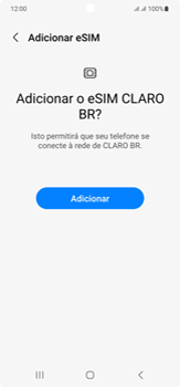 Como ativar o eSIM através do QR Code recebido via e-mail - Samsung Galaxy S23 Ultra - Passo 18