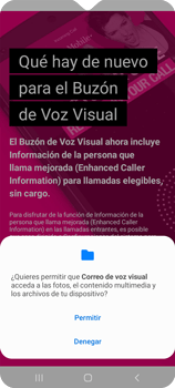 Configurar el correo de voz visual Llamadas y Contactos Galaxy A13 5G Asistencia de T Mobile