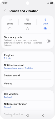 Adjust volume settings | Media & Sound | Universal Phone | T-Mobile Support