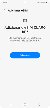 Como ativar o eSIM através do QR Code recebido via e-mail - Samsung Galaxy S23 - Passo 18