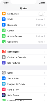 Como ativar e desativar o modo avião no seu aparelho - Apple iOS 11 Apple iOS 11 - Passo 3