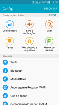 Como usar seu aparelho como um roteador de rede Wi-Fi - Samsung Galaxy J7 - Passo 4