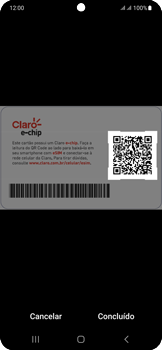 Como ativar o eSIM através do QR Code recebido via e-mail - Samsung Galaxy S23 - Passo 17