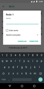 Como se conectar a uma rede Wi-Fi - Motorola Moto G6 Play - Passo 8