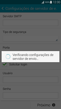 Como configurar seu celular para receber e enviar e-mails - Samsung Galaxy Note - Passo 15