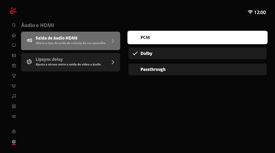 Clarotv+ v5 Interface de TV