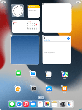 Como adicionar widgets na tela - Apple iPad 10,2 - Passo 5