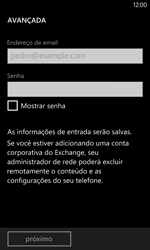 Como configurar seu celular para receber e enviar e-mails - Nokia Lumia 1020 - Passo 7