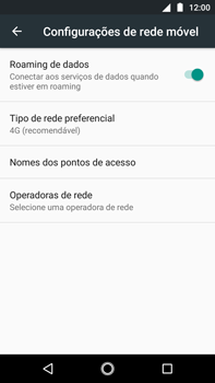 Como ativar e desativar o roaming de dados - Motorola Moto G5s Plus - Passo 7