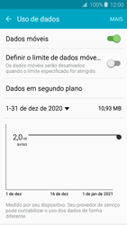 Como definir um aviso e limite de uso de dados - Samsung Galaxy J2 Duos - Passo 4