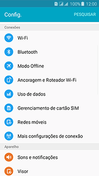 Como configurar a internet do seu aparelho (APN) - Samsung Galaxy J7 - Passo 7