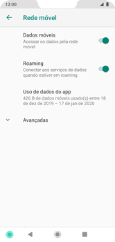Como ativar e desativar o roaming de dados - Motorola Moto G7 Power - Passo 7