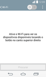 Como se conectar a uma rede Wi-Fi - LG F60 - Passo 5