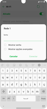 Como se conectar a uma rede Wi-Fi - LG Velvet 5G - Passo 8
