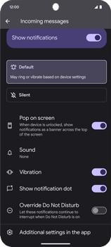 may ring or vibrate based on phone settings Android - Incoming calls don't use system ringer or vibration main image 0