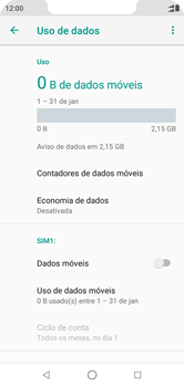 Como ativar e desativar uma rede de dados - Motorola One - Passo 8