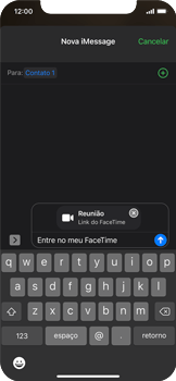 Como compartilhar um link do FaceTime - Apple iOS 15 Apple iOS 15 - Passo 9