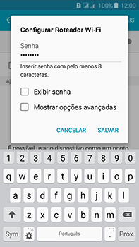 Como usar seu aparelho como um roteador de rede Wi-Fi - Samsung Galaxy J7 - Passo 9