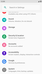 Plant of course package Settings | Turn off location services (GPS) | HTC U11 Life | O2 UK