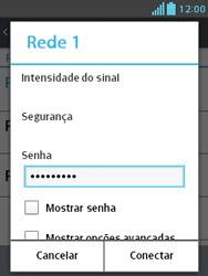 Como se conectar a uma rede Wi-Fi - LG Optimus L3 II - Passo 8