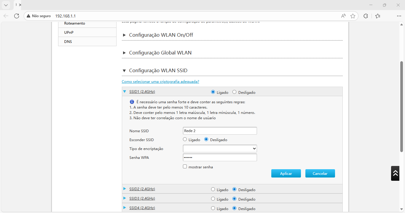 Como configurar o nome (SSID) e a senha da rede Wi-Fi Mesh pelo computador - ZTE H6701Q - Passo 10