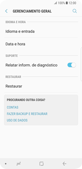 Como restaurar as configurações originais do seu aparelho - Samsung Galaxy S9 - Passo 5