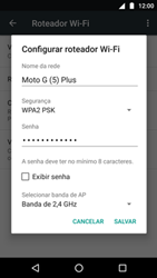 Como usar seu aparelho como um roteador de rede Wi-Fi - Motorola Moto G5 Plus - Passo 7
