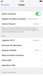 Como ativar e desativar o roaming de dados - Apple iOS 12 Apple iOS 12 - Passo 3