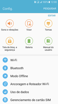 Como se conectar a uma rede Wi-Fi - Samsung Galaxy On 7 - Passo 4
