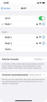 Como se conectar a uma rede Wi-Fi - Apple iOS 13 Apple iOS 13 - Passo 7