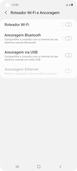 Como usar seu aparelho como um roteador de rede Wi-Fi - Samsung Galaxy A21s - Passo 6
