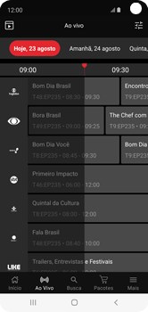 Como ver o guia de programação - Claro tv+ no Celular Claro tv+ no Celular - Passo 4