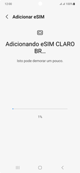 Como ativar o eSIM através do QR Code recebido via e-mail - Samsung Galaxy S23 Ultra - Passo 19