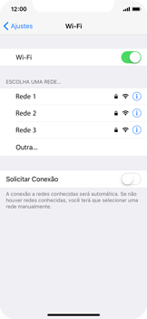 Como se conectar a uma rede Wi-Fi - Apple iOS 11 Apple iOS 11 - Passo 5