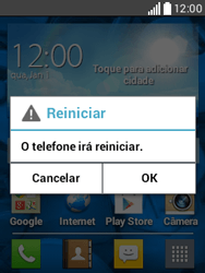 Como reiniciar o aparelho - LG L20 - Passo 4