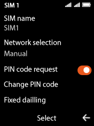 Manual network selection