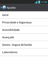 Como configurar a internet do seu aparelho (APN) - LG Optimus L5 - Passo 22