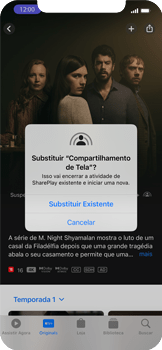 Como assistir a filmes ou séries com outra pessoa no FaceTime - Apple iOS 15 Apple iOS 15 - Passo 18